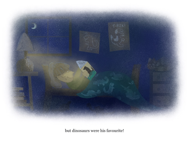 Tristen Grant illustration of dinosaurs