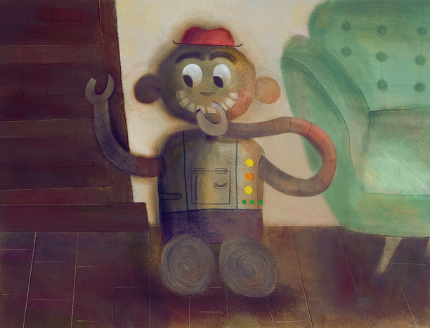 Hide and seek robot illustration 1